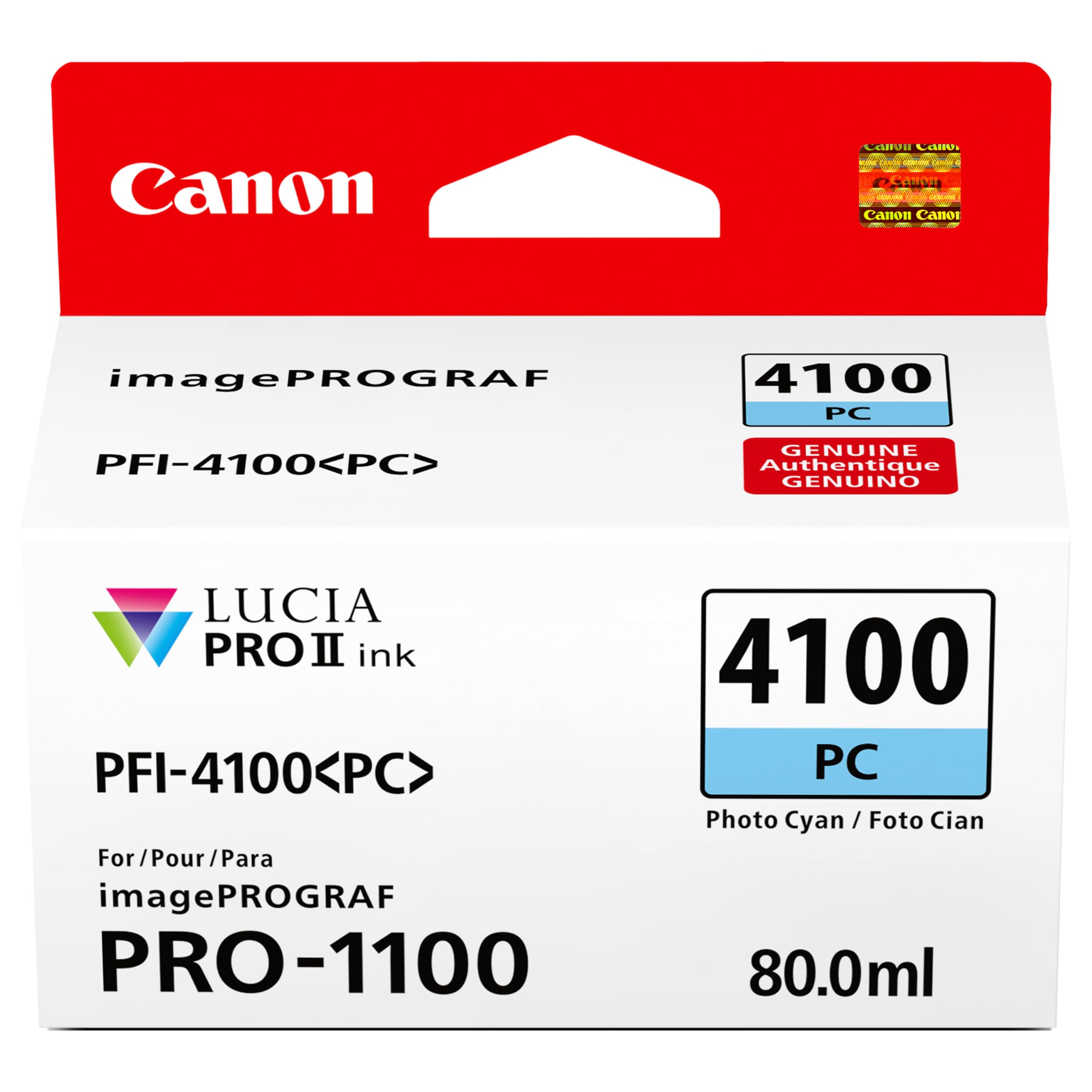 Amazon.co.jp: Canon PFI-4100 純正フォトシアンインクタンク