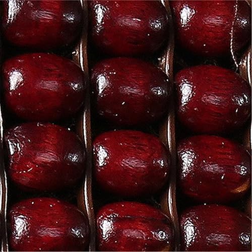 Miniatura 5 de Perlas de madera de malla lumbar soporte trasero masaje cojín trasero completo cojín transpirable enfriamiento coche asiento delantero protector,