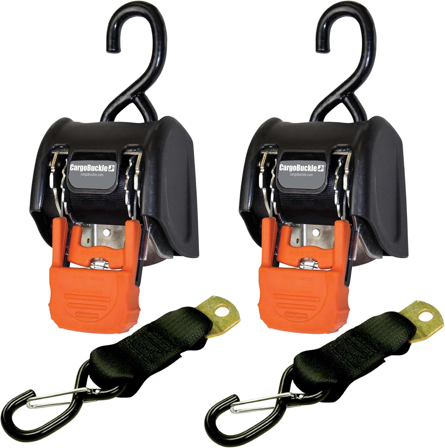 CargoBuckle G3 Retractable Ratchet Tie-Down System with Dual Safety ...