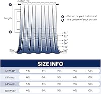 Vista 6 de Dreaming Casa Curtain DC10750 - Cortinas de 2 paneles con bolsillo para barra trasera