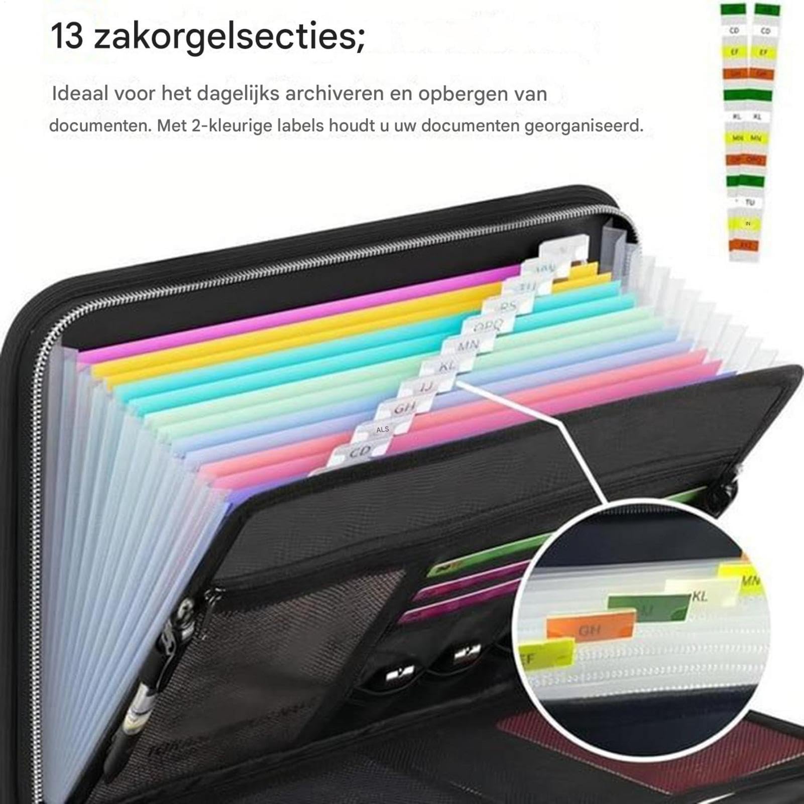Carpeta de archivos expandible, expansión de la carpeta de archivos Carpeta | Multi bolsillos Almacenamiento de documentos importante