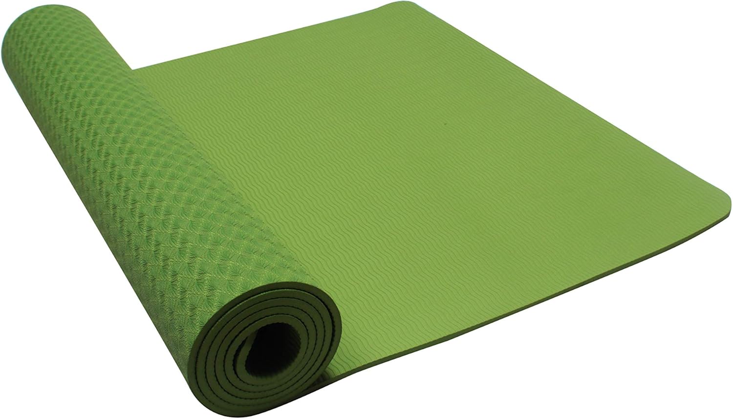 Quest Yoga Mat - Extra-thick 6mm Non-slip Sports and Fitness Mat, an Artifact for Yoga, Pilates and Floor Exercises (72"L x 24"W x 6mm Thick)(Green)(With Sling Carrier) : Sports & Outdoors