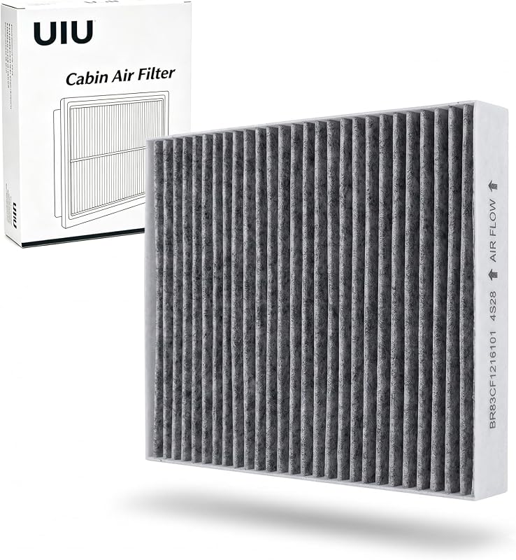 Filtro de cabine com carvão ativado UIU CF10743 para Nissan, INFINITI, Chrysler, Dodge e Volkswagen – 1 unidade