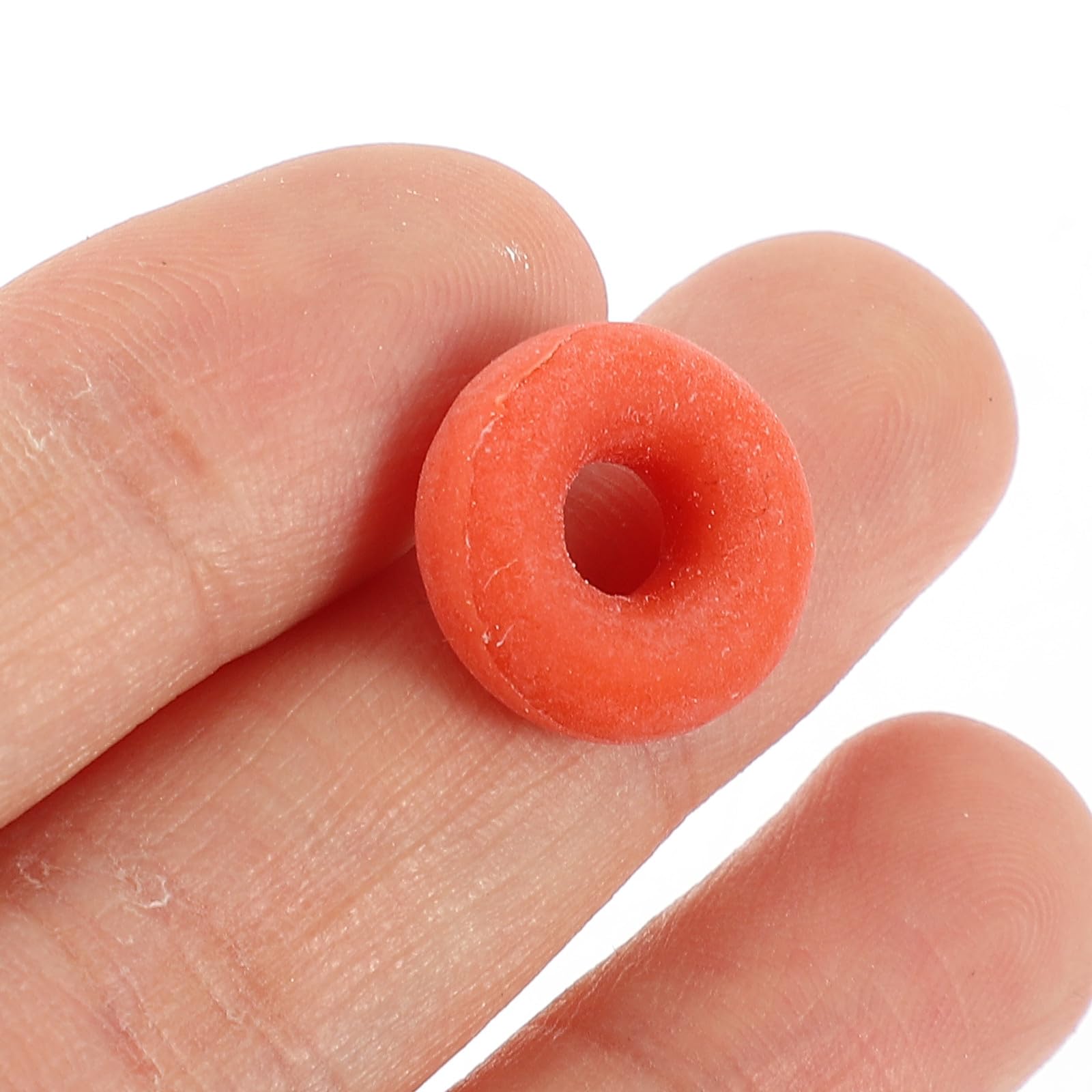 Didiseaon Anelli di Castrazione la Castrazione e Taglio della Coda degli Animali 100 Pezzi in Gomma Arancione ad Alta Elasticità , Multiuso per Bovini e Suini