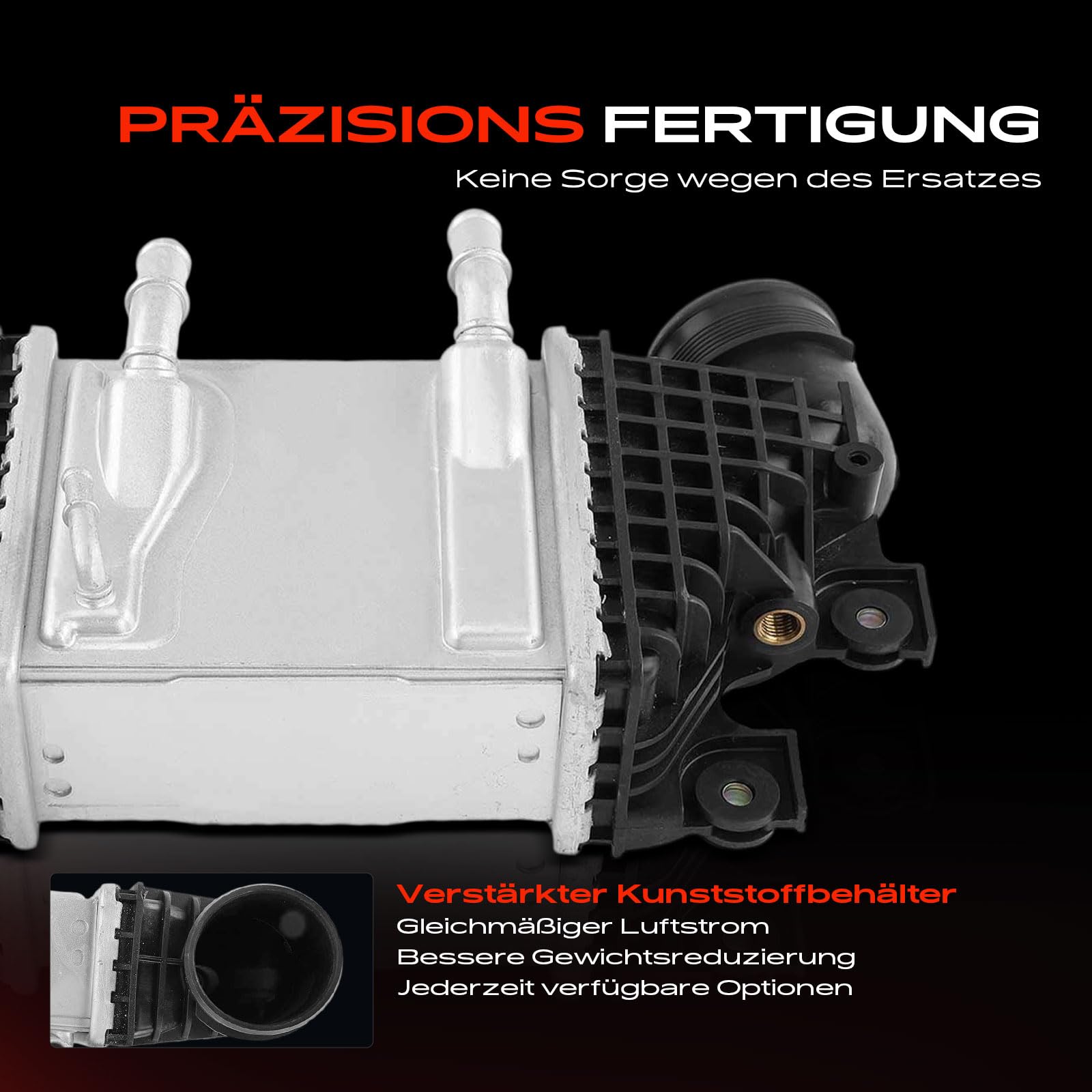 Frankberg 1x Ladeluftkühler Turbokühler Kompatibel mit Transporter VI 2.0L 2015-Heute C.r.a.f.t.e.r 2.0L 2016-Heute M.u.l.t.i.v.a.n VI 2.0L 2015-Heute TGE 2.0L 2016-Heute
