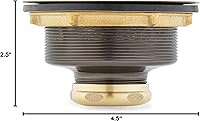 Vista 10 de Signature Hardware 480532 Colador de cesta de 4-1/2" con cordal - Oro cepillado