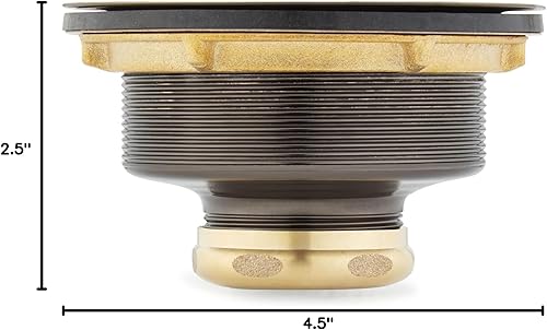 Miniatura 10 de Signature Hardware 480532 Colador de cesta de 4-1/2" con cordal - Oro cepillado