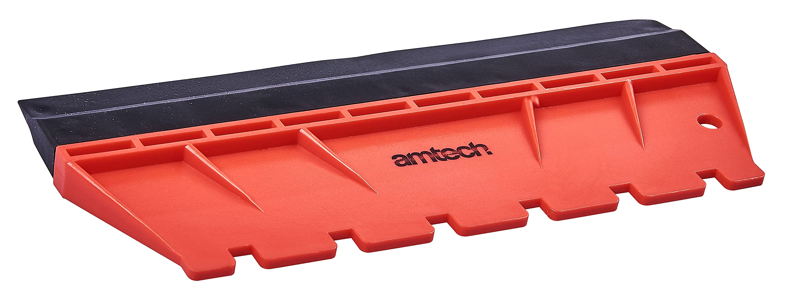 Amtech Floor Tile Adhesive Applicator with 6 × 6 mm Notched Edges, Flexible Rubber Grout Spreader, Ideal for Large Area Tiling Projects
