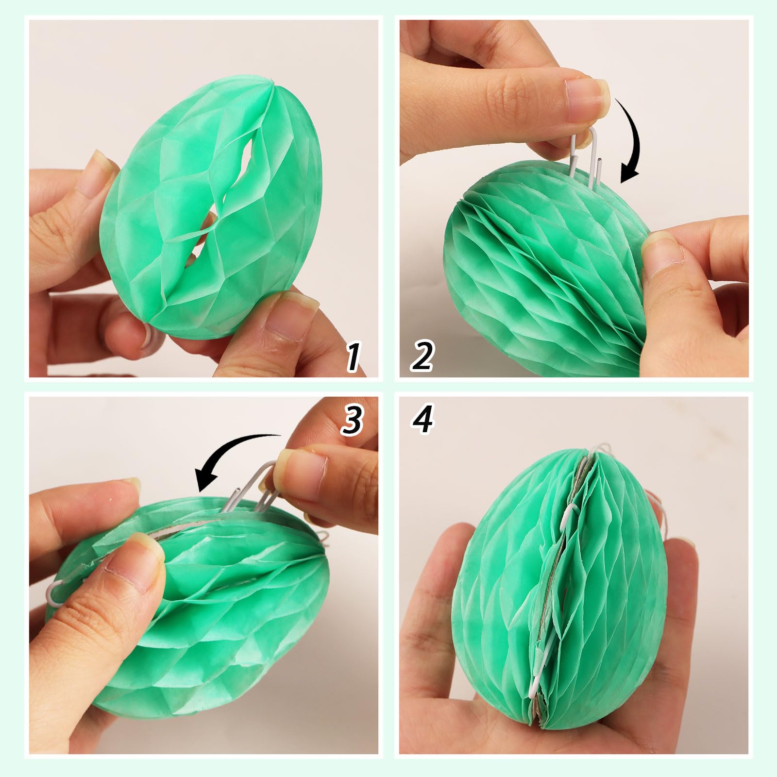 Uovo di Pasqua da Appendere con Coniglietto - Decorazione Pasquale Unica e Originale