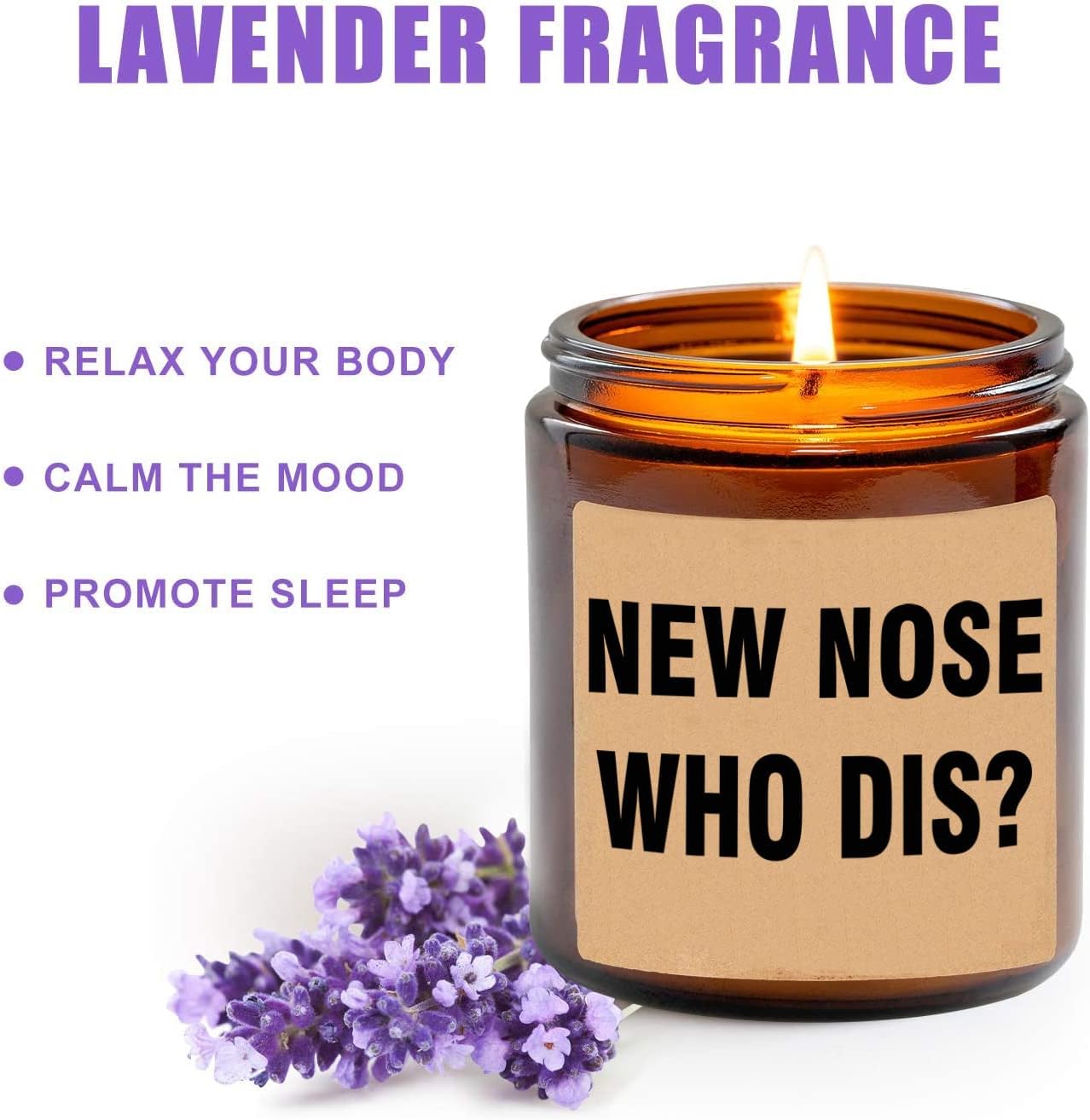 Nose Job Surgery Recovery Gifts - Funny Candle - Housewarming - Soy Wax - Scented - Decor image 2