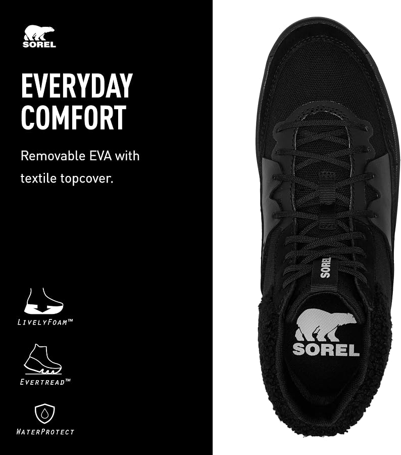 Amazon.com | Sorel Women's ONA 503 Mid Cozy Shoes - Black, Black