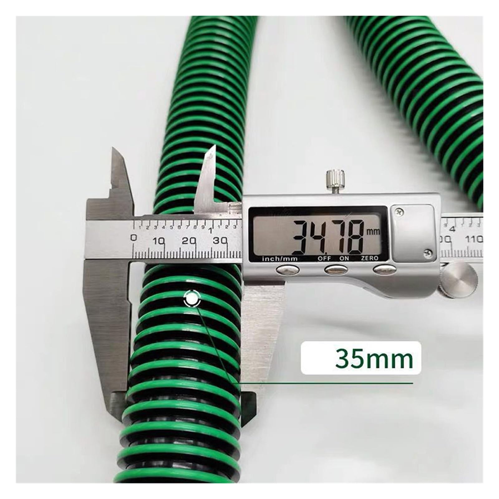Manguera De Extracción De 3,5/5M, Repuestos De Aspiradora De Plástico Verde Roscado Antiestático, Se Adapta A Lijadoras, Accesorio De Repuesto Resistente A Torceduras(1pcs.5M)