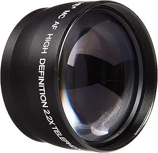Vivitar 52mm Lens Bundle 2.2X Telephoto and 0.43x Wide Angle High Definition w/Detachable Macro Lens for Cameras with 52mm Filter Threads