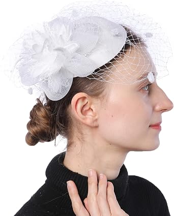 Coolwife Fascinator Hats Pillbox Hat 