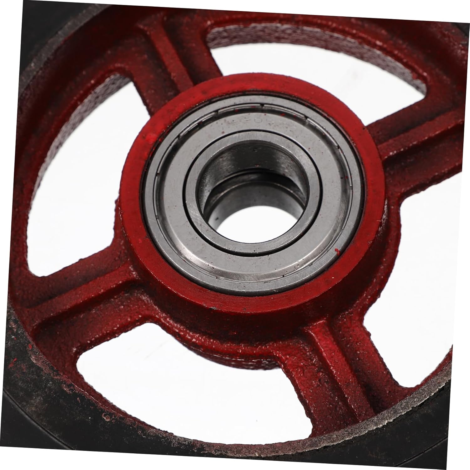 Unomor Heavy Duty Garden Replacement Rubber Trolly Wheel for Rolling Utility Carts Frame Easy Installation for Garden Transport