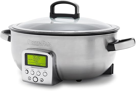 GreenPan Elite Essential Smart Electric 5.6L Skillet Pot OmniCooker