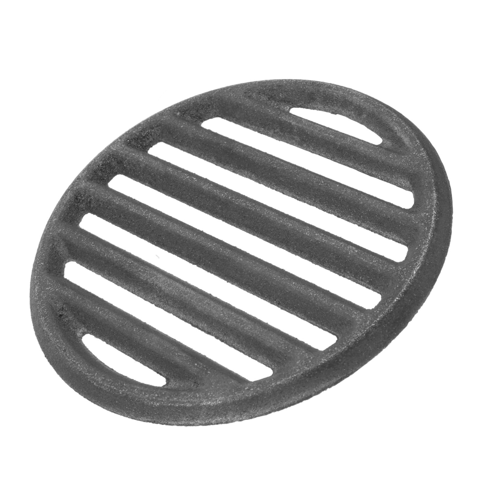 Grille ronde en fonte de 22 cm pour remplacer une grille déformée par le feu