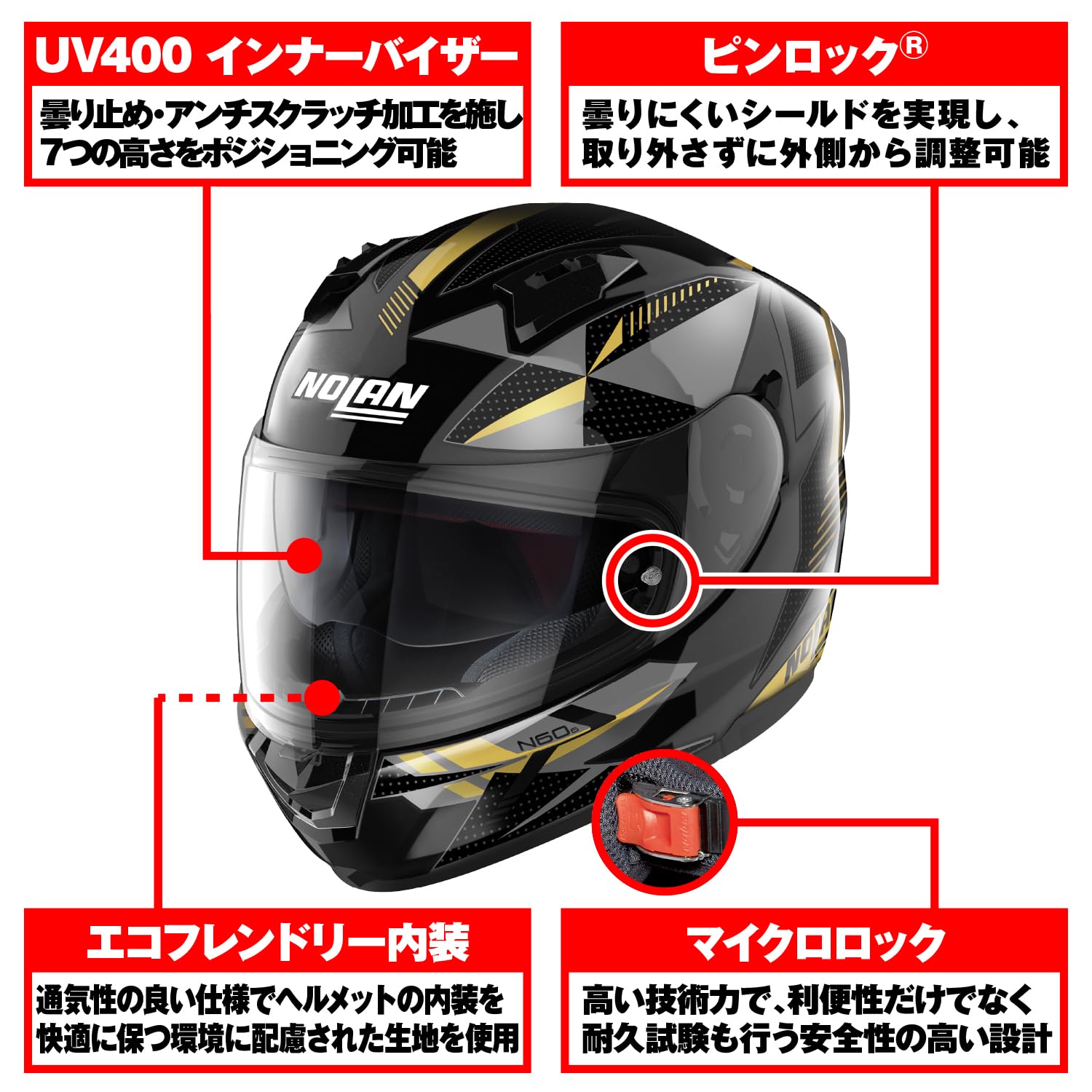 ノーラン N60-6 Mサイズ Nolan Helmets