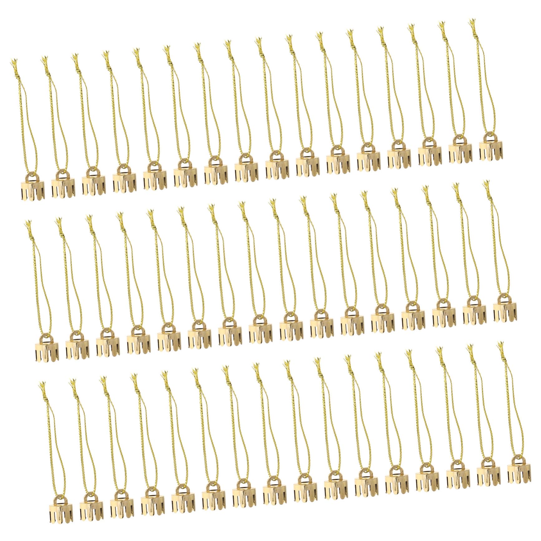 Tapones para adornos navideños Hemobllo: pack de 1000 tapones de plástico dorados de repuesto.