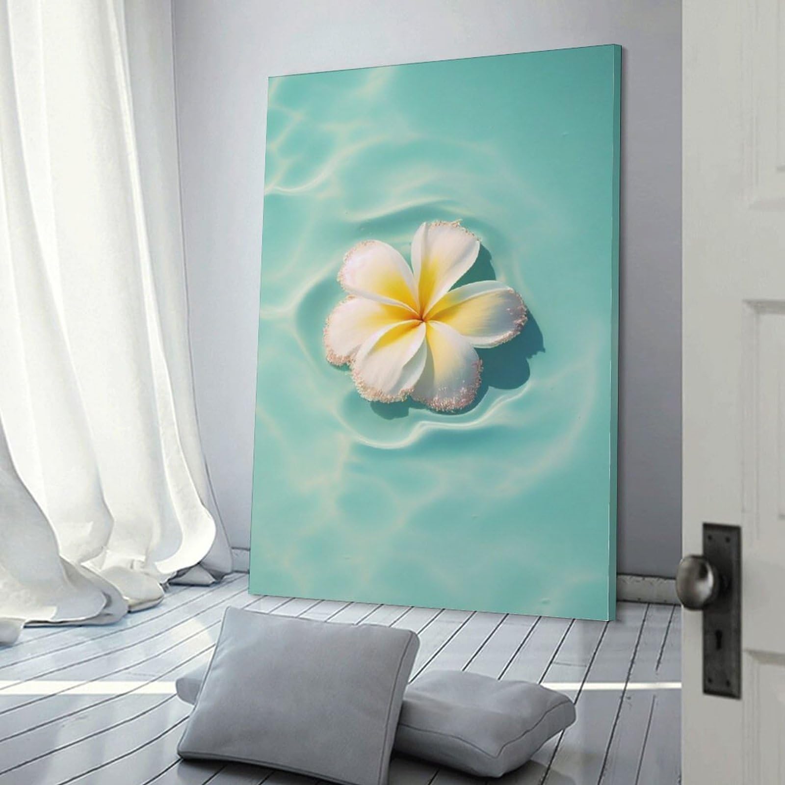 1点もの】プルメリアの額縁付絵画