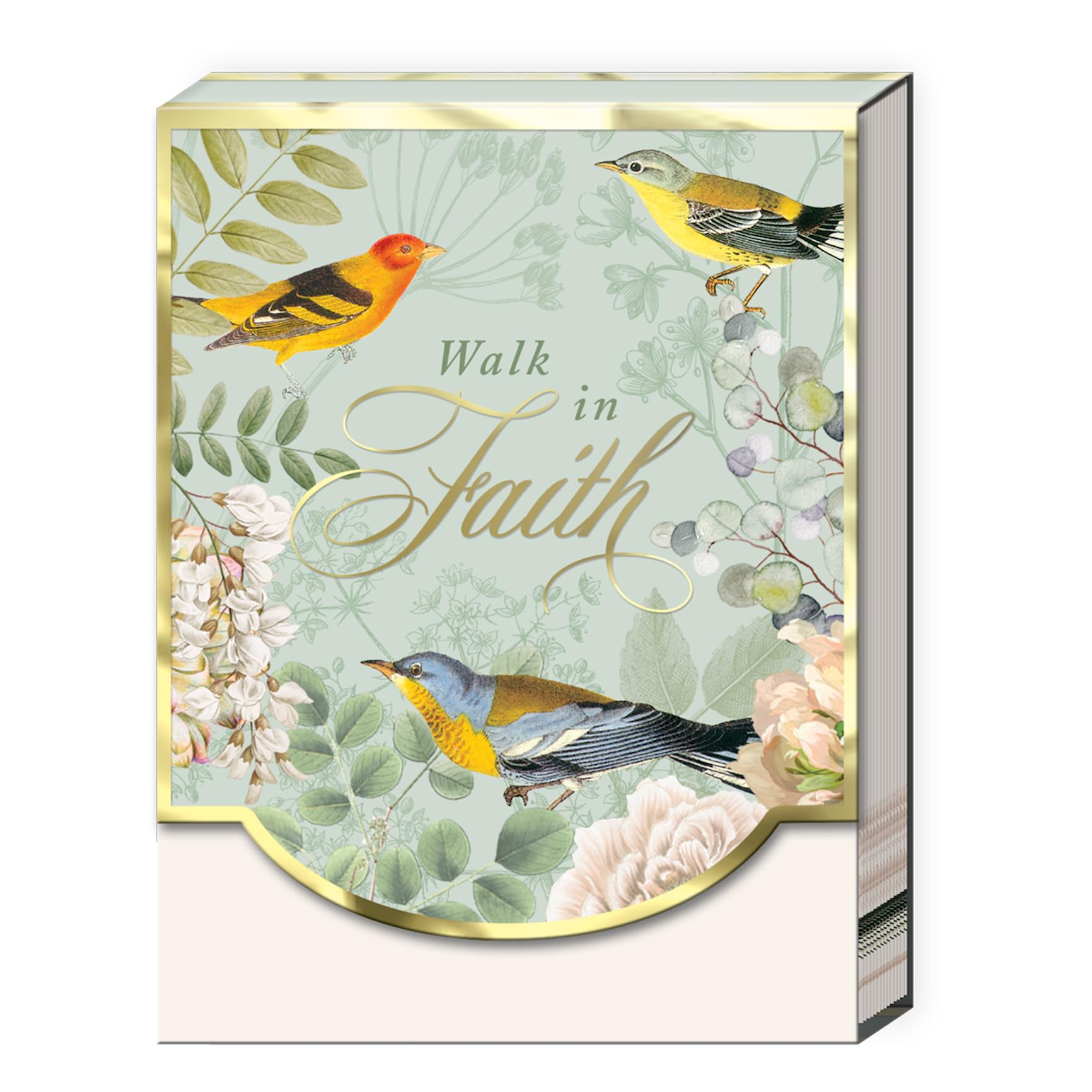 Punch Studio Flip-Top Notepad - Lotus Birds -10 Punch Studio Flip-Top Notepad - Lotus Birds -10