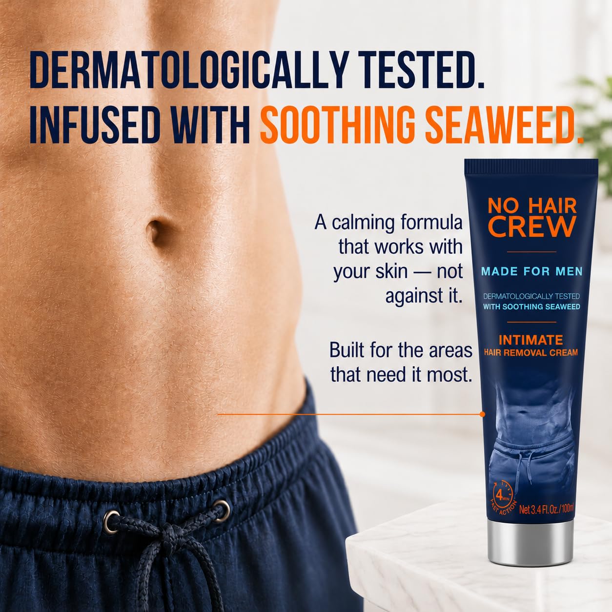 Men's Hair Removal Cream - Painless & Smooth -6