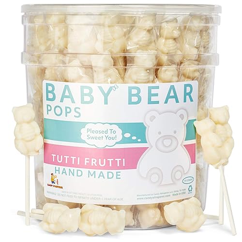 Miniatura 9 de Honey Bear Pops - Chupetes de piruleta envueltos individualmente en un palo de caramelos de oso bebé (24 unidades)