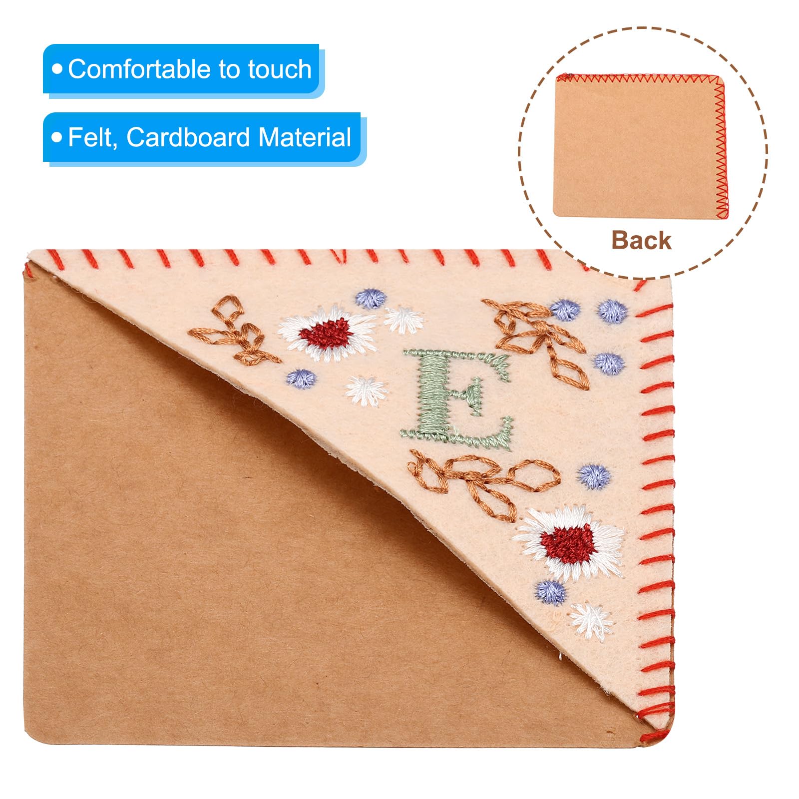 PATIKIL Personalized Embroidered Corner Bookmark - Image 3