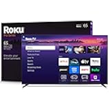 Smart TV 2025 – 65-Inch Pro Series, Mini-LED TV – RokuTV with Backlit Voice Remote Pro – Flat Screen 4K QLED Television with 120Hz Refresh Rate & Dolby Vision IQ, Live News, Sports, Entertainment