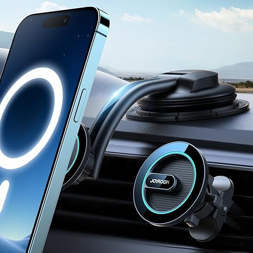 JOYROOM Soporte de coche MagSafe 2023 última vista limpia Soporte magnético para teléfono de automóvil para automóvil, base de tablero súper estable