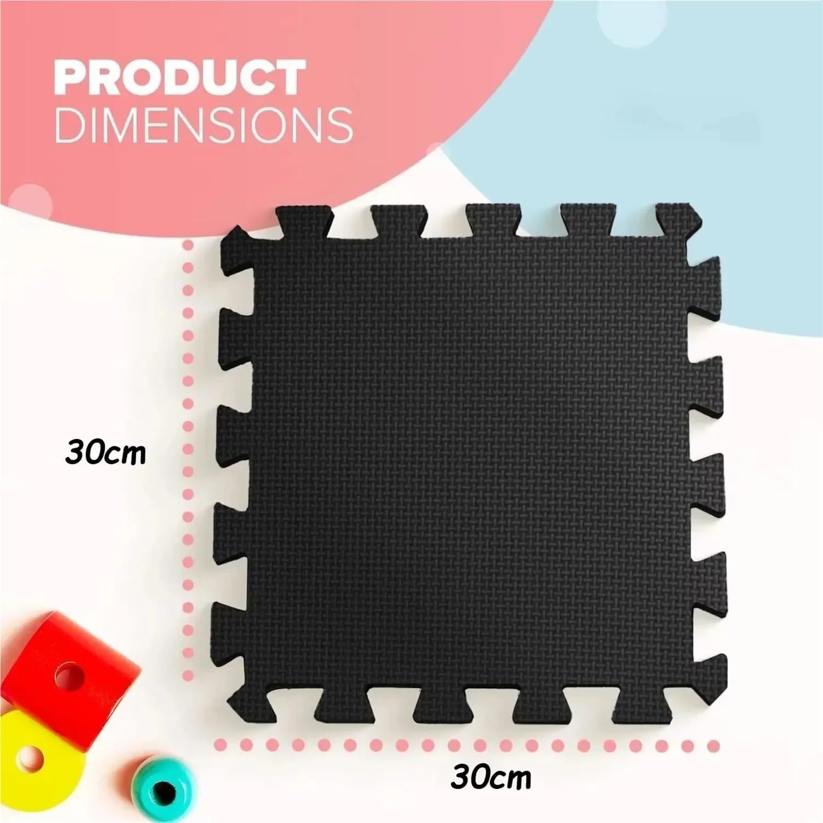 Tappeto Da Fitness A Puzzle Tappetini con cuciture da 18 pezzi, piastrelle morbide e antiscivolo for il fitness domestico