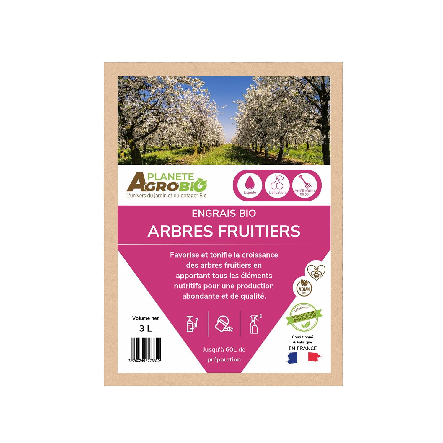 Engrais bio arbres fruitiers (3 Litres)