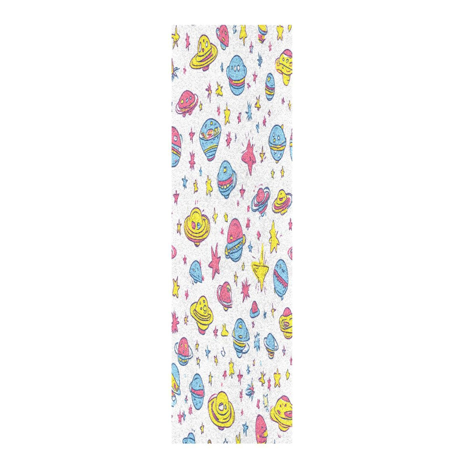 CEBUGI Spaceship Skateboard Grip Tape 44x10in Waterproof Tear-Proof Longboard Grip Tape Bubble Free Non-Slip Scooter Grip Tape for Girls Boys