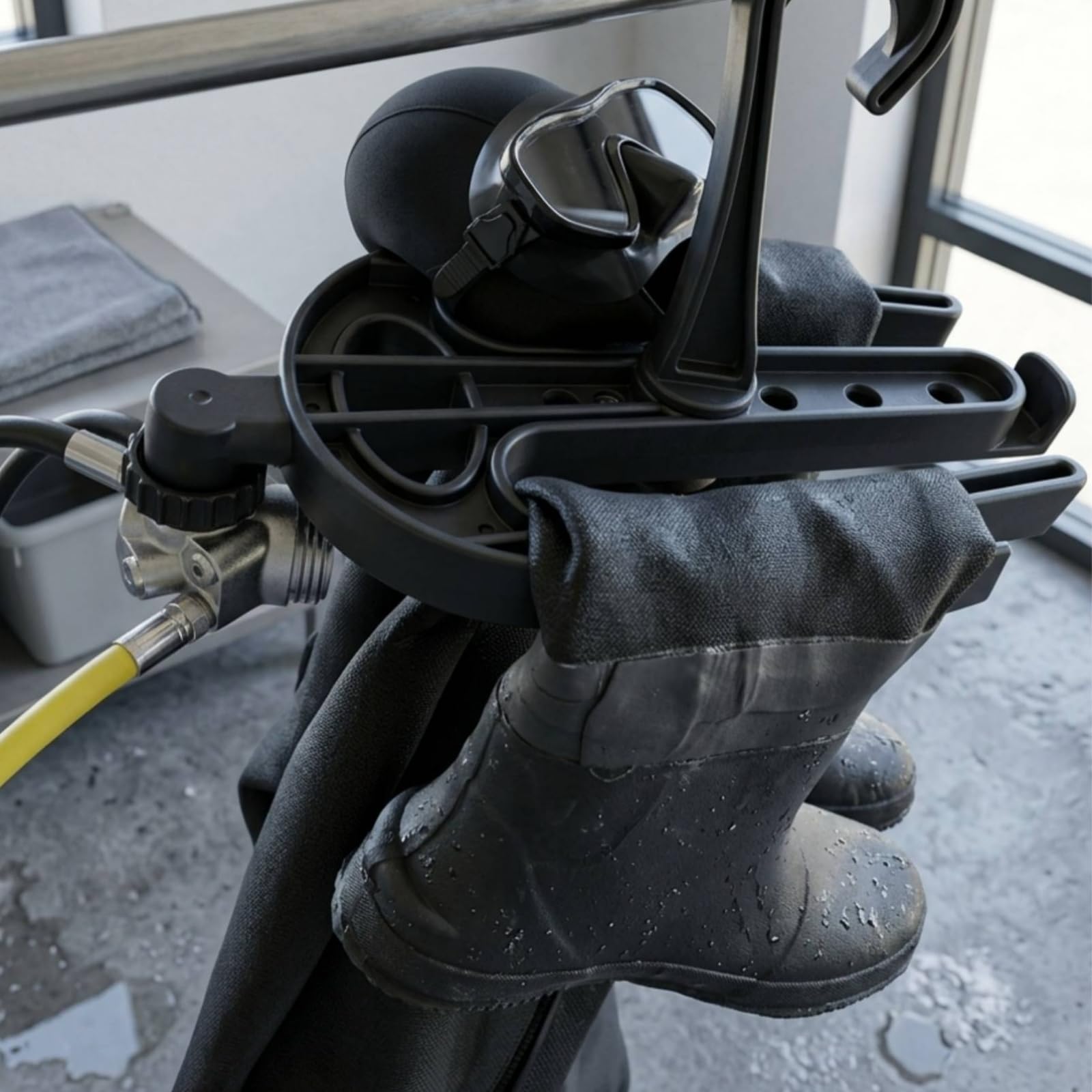 Qianly Porte-Combinaison En Plastique Séchage Cintre Plongée Ventilé Support pour Plongeurs