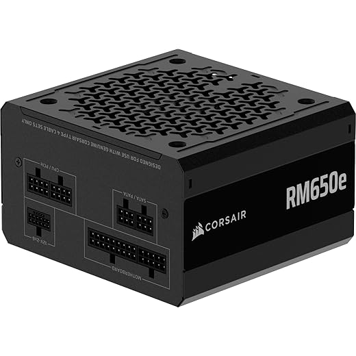 CORSAIR RM650e (2025) Fully Modular Low-Noise ATX Power Supply