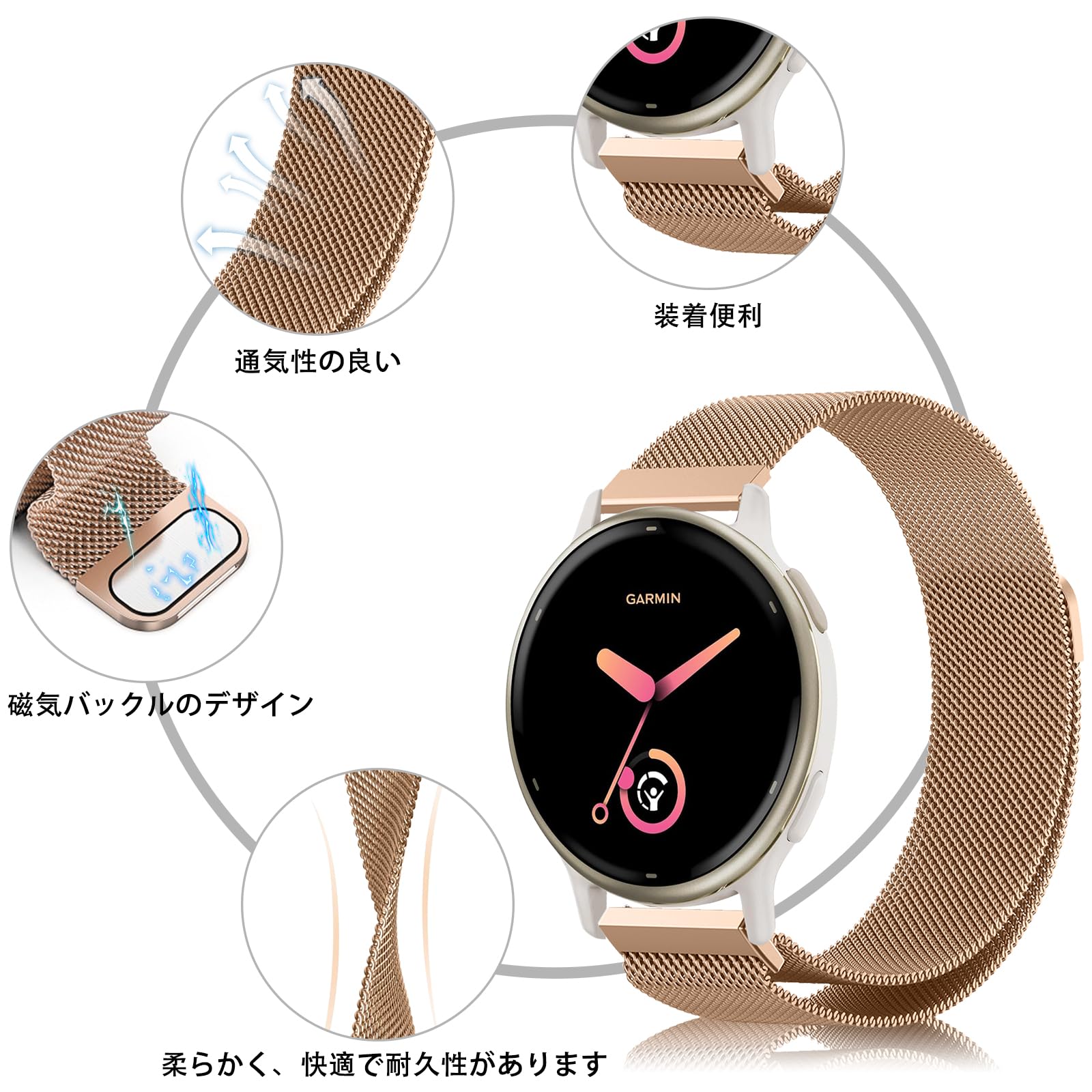 Amazon.co.jp: [AiMaoo] バンド GARMIN(ガーミン) Vivoactive 6/5 対応  