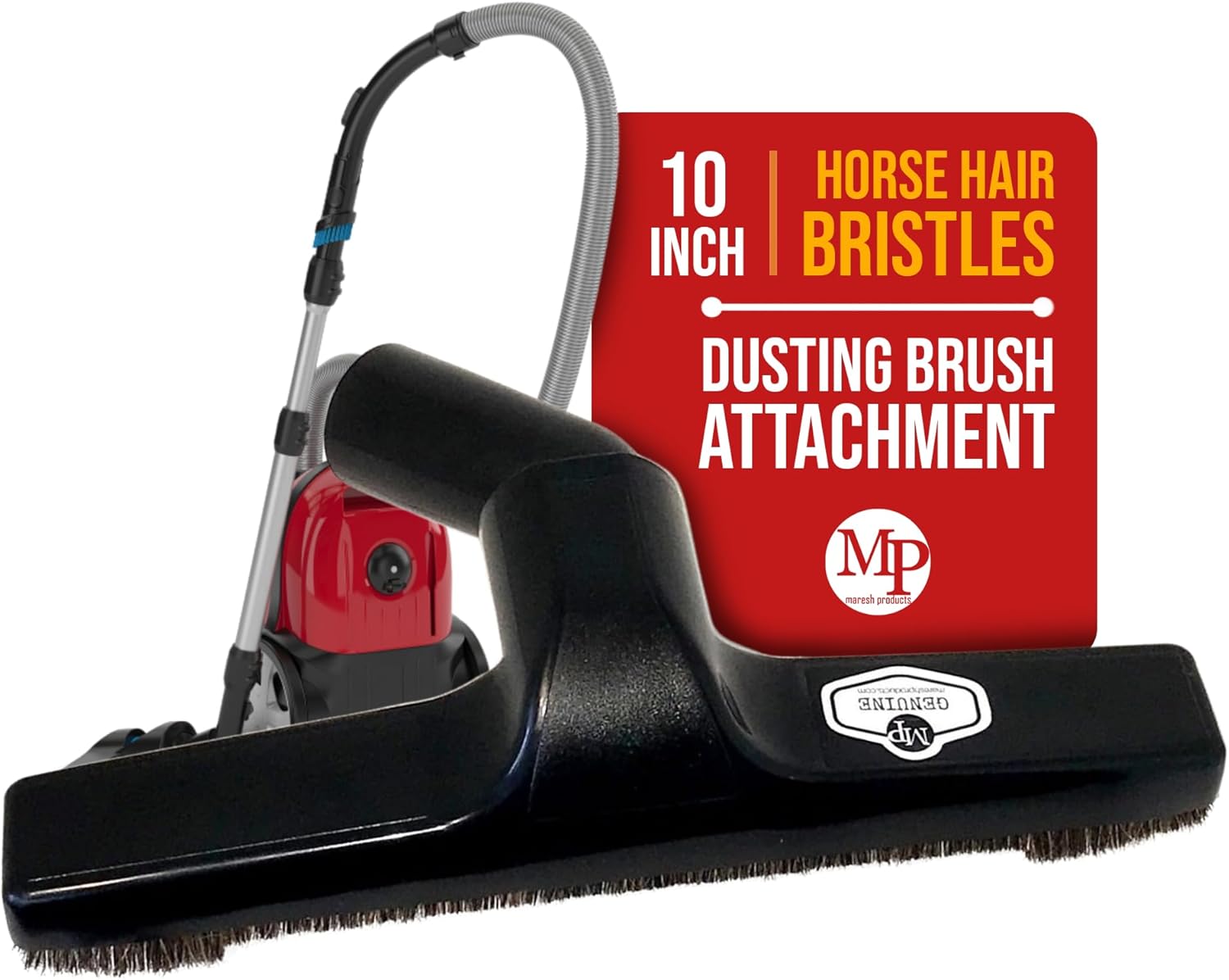 MP Maresh Products Genuine Deluxe Brush Attachment – Horse Hair Brush, Wet Dry Vacuum Cleaner, Central Vacuum System Parts & Accessories, Dust Floor, 32mm Standard Size – Black (10 Inch) MP Maresh Products Genuine Deluxe Brush Attachment – Horse Hair Brush, Wet Dry Vacuum Cleaner, Central Vacuum System Parts & Accessories, Dust Floor, 32mm Standard Size – Black (10 Inch)