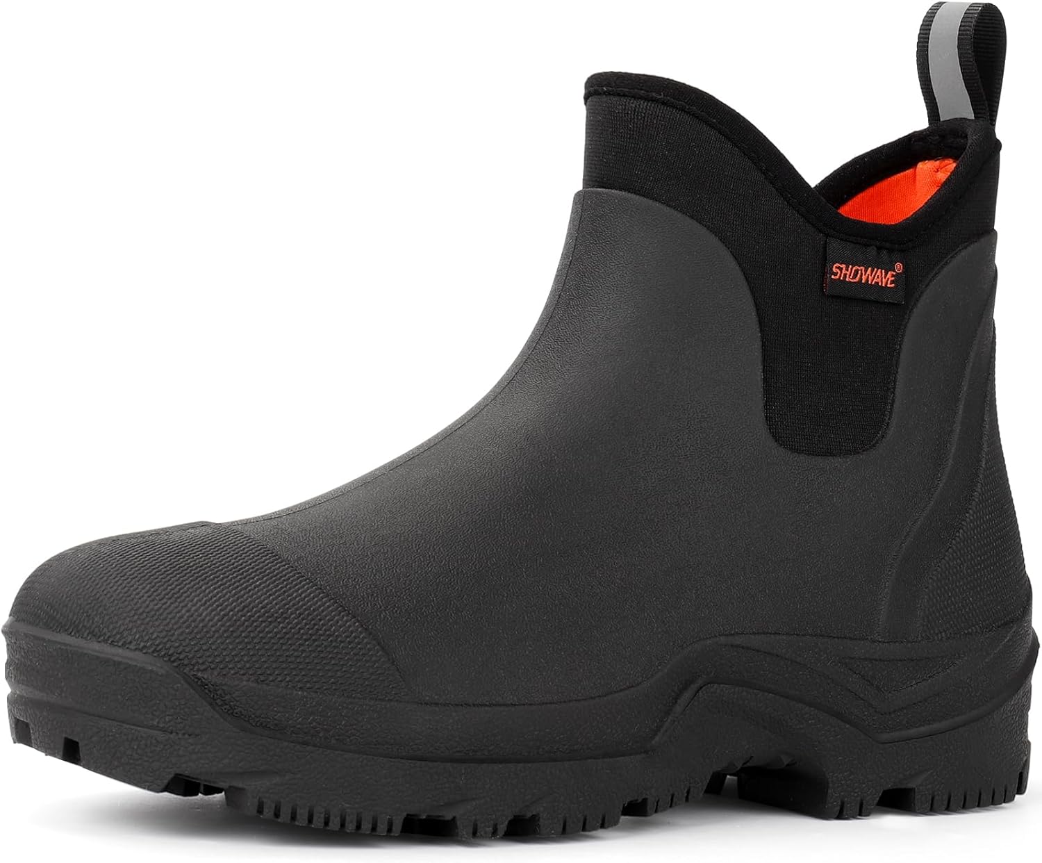 Showave Ankle Rain Boots Men Insulated Rubber Boots For Men Garden Waterproof Boot Mud Lightweight Booties For Farming Fishing Outdoor