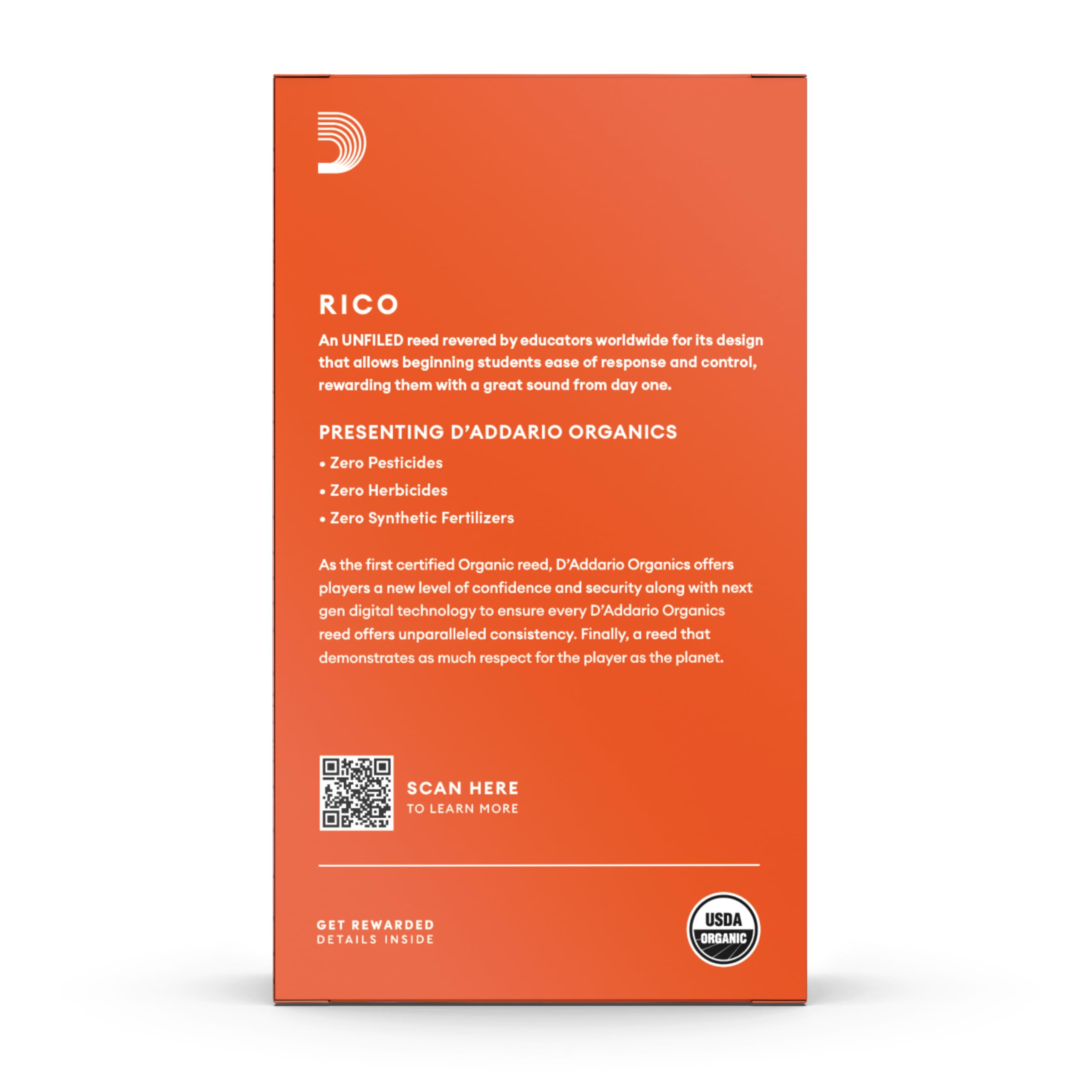 Rico 2.5 Strength Reeds for Contrabass Clarinet (Pack of 10)