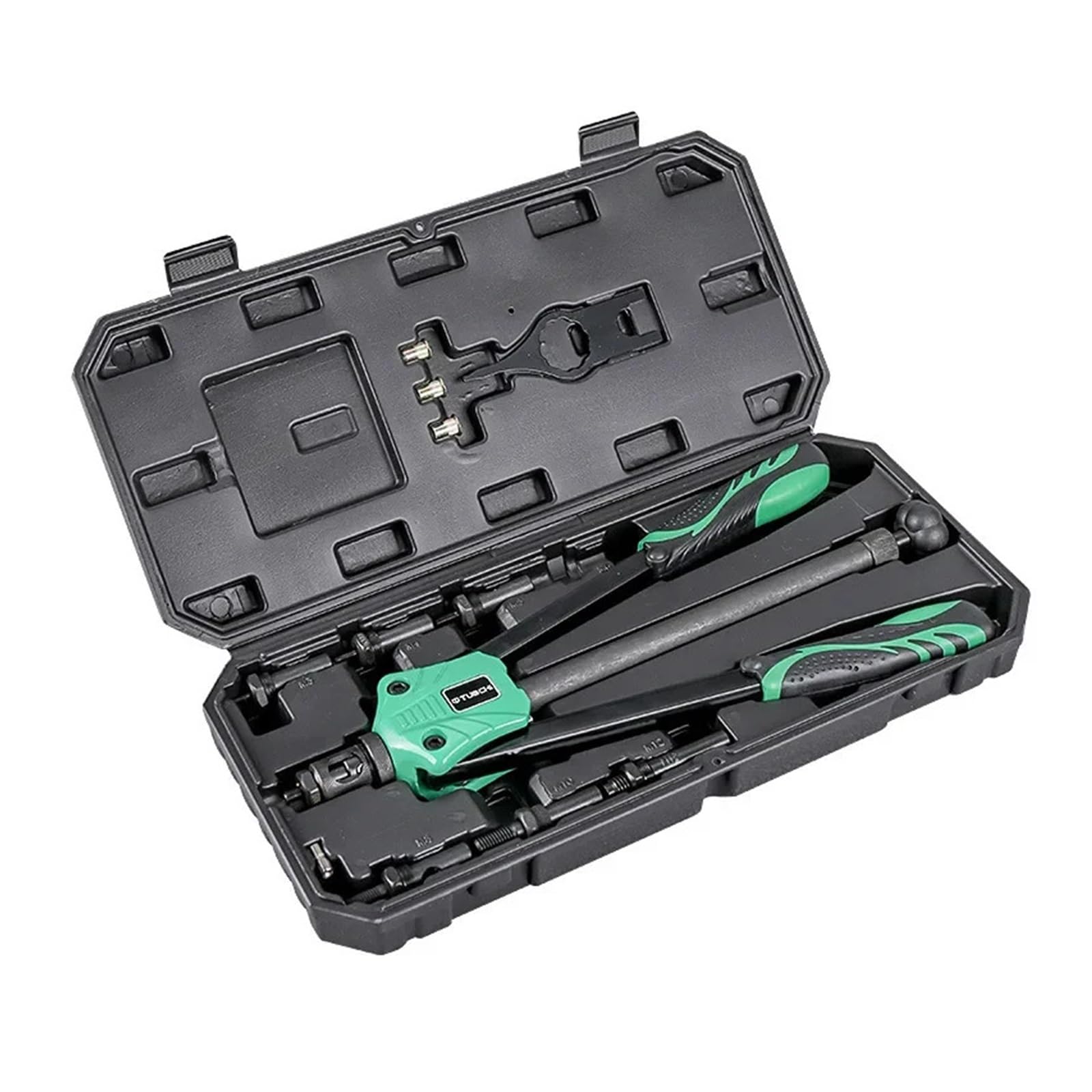 Rivet Nut Gun Tool Hand Threaded Manual Rivete for Metric M3 M4 M5 M6 M8 M10 M12 Nut Insert Riveter Pliers Quick Install Machine(Rivet Nut 220pcs)