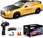 Remote Control Car RC Drift Car 2.4GHz 1:24 Scale 4WD 20KM/H High Speed Model Vehicle with LED Lights Drifting Tire Racing Sport Toy Car for Adults Boys Girls Kids Gift