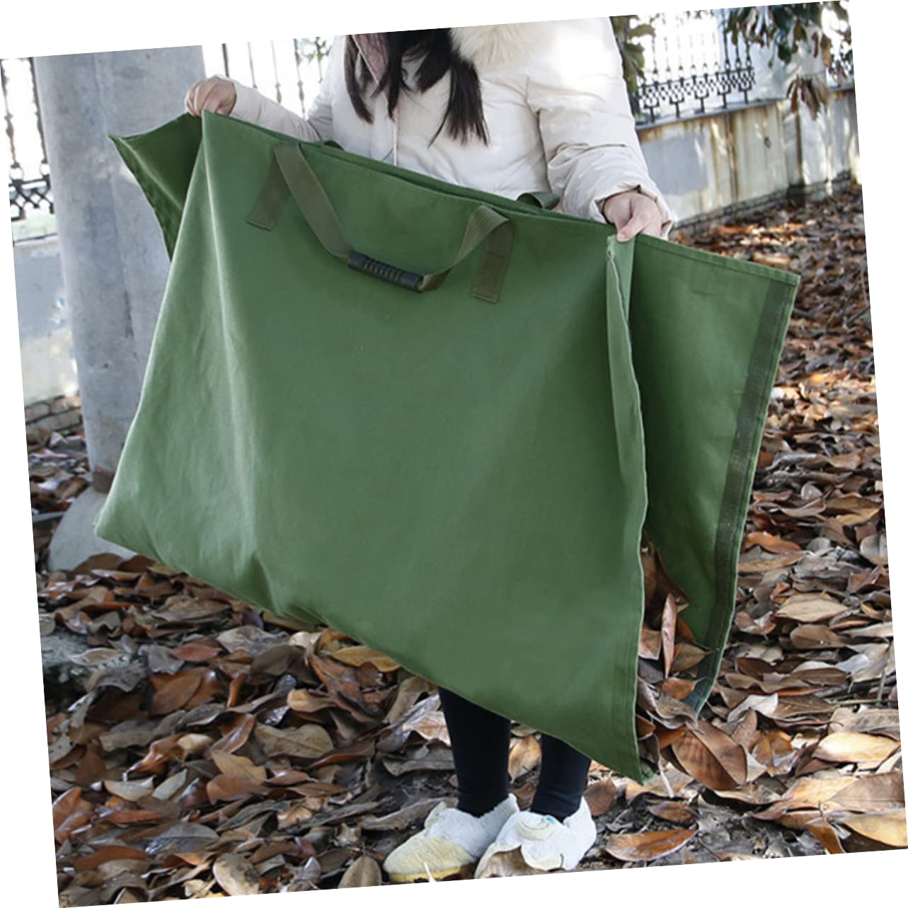 Happyyami Cubeta De Portátil Para Jardín Con Gran Capacidad Para Recoger Desechos Vegetales