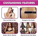 Drumstone 𝟏𝟓-𝐘𝐞𝐚𝐫𝐬 𝐖𝐚𝐫𝐫𝐚𝐧𝐭𝐲 Electric Hair Straightener Comb Brush | 2-in-1 Hair Styling Tool | PTC Fast Heating | Smooth Straight Hair | Easy to Use for Men & Women | Beauty Gift gallery image