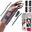 DR. BRACE Adjustable Wrist Brace Night Support for Carpal Tunnel, Doctor Developed, Upgraded with Double Splint & Therapeutic Cushion,Hand Brace for Pain Relief,Injuries,Sprains (S/M Left Hand, Grey-Pink)