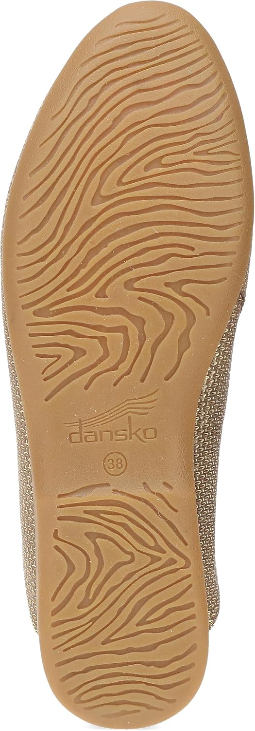 Dansko LYSA Women's Leather Mule Slipper — Slip on Casual Flat with Streamlined Silhouette, Soft Milled Leather or Metallic Finish, Everyday Comfort Shoe with Arch Support