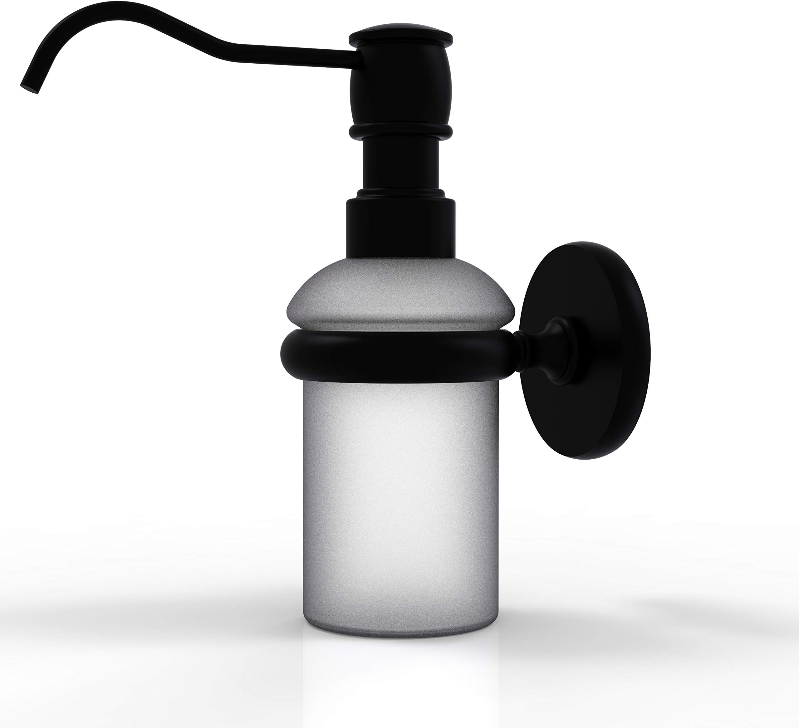 Allied Brass P1060 Prestige Skyline Collection Wall Mounted Soap Dispenser, Matte Black