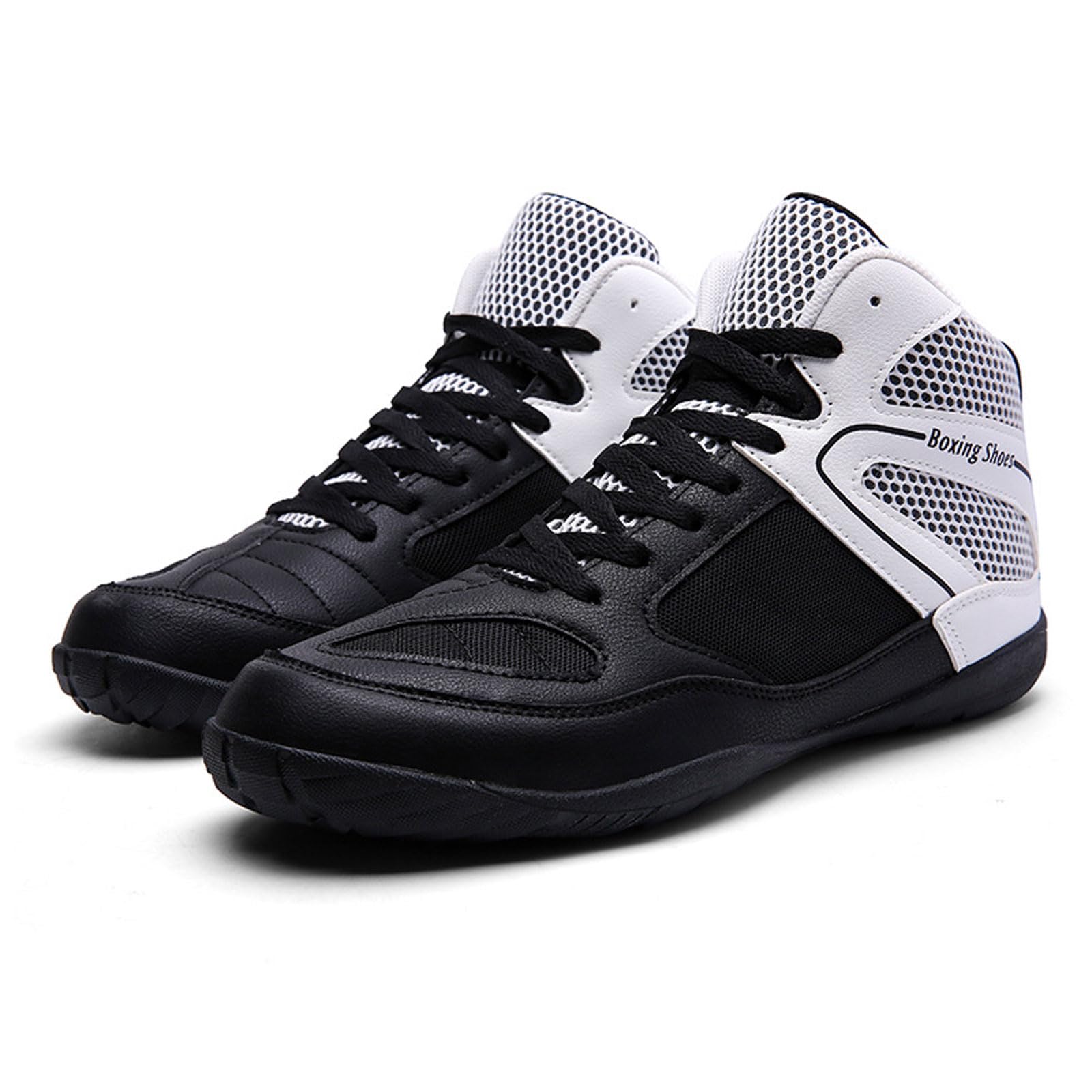 Buty treningowe do walki, buty bokserskie dla mężczyzn i kobiet, buty zapaśnicze, oddychające antypoślizgowe buty treningowe do muay thai, kickboxingu, bokserek, sztuk walki, kulturystyki, 38-46 EU