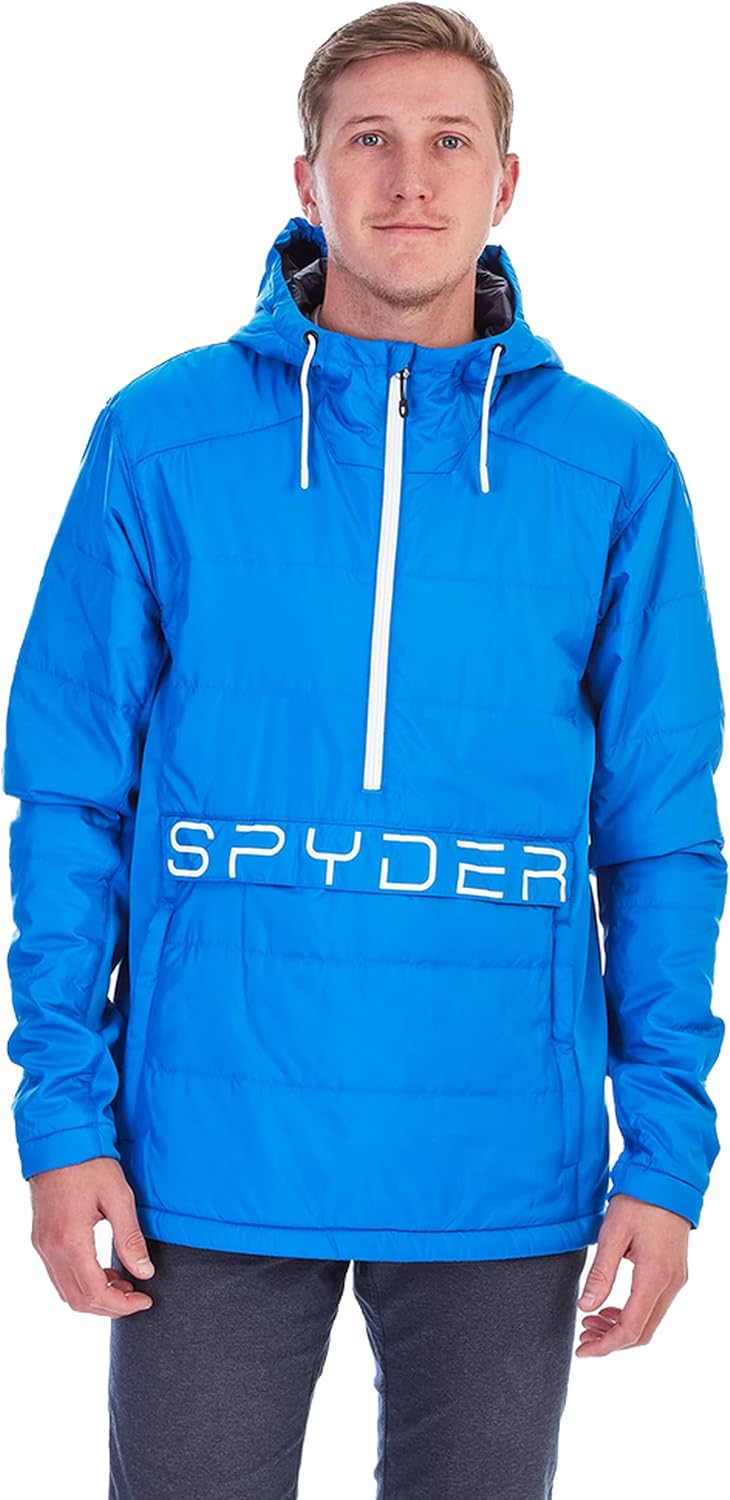 Spyder Mens Force Insulated Anorak Ski Jacket Windbreaker
