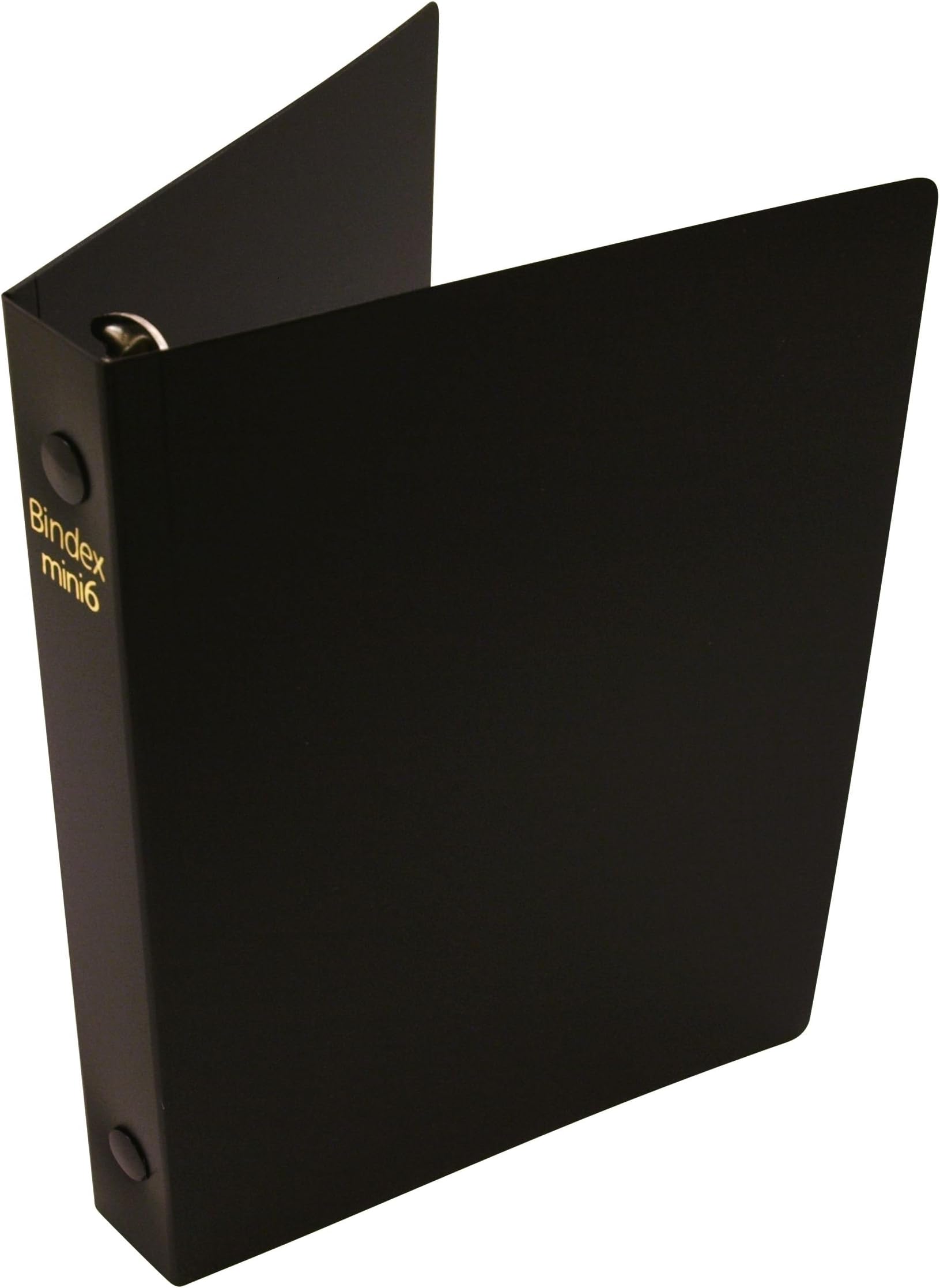 Bindex Mini Size 6-Hole Binder, Black, Ring Diameter: 15mm G620