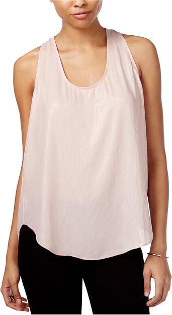 Rachel Roy Womens Blushing Tie-Back Tank Top, Metallic, Medium